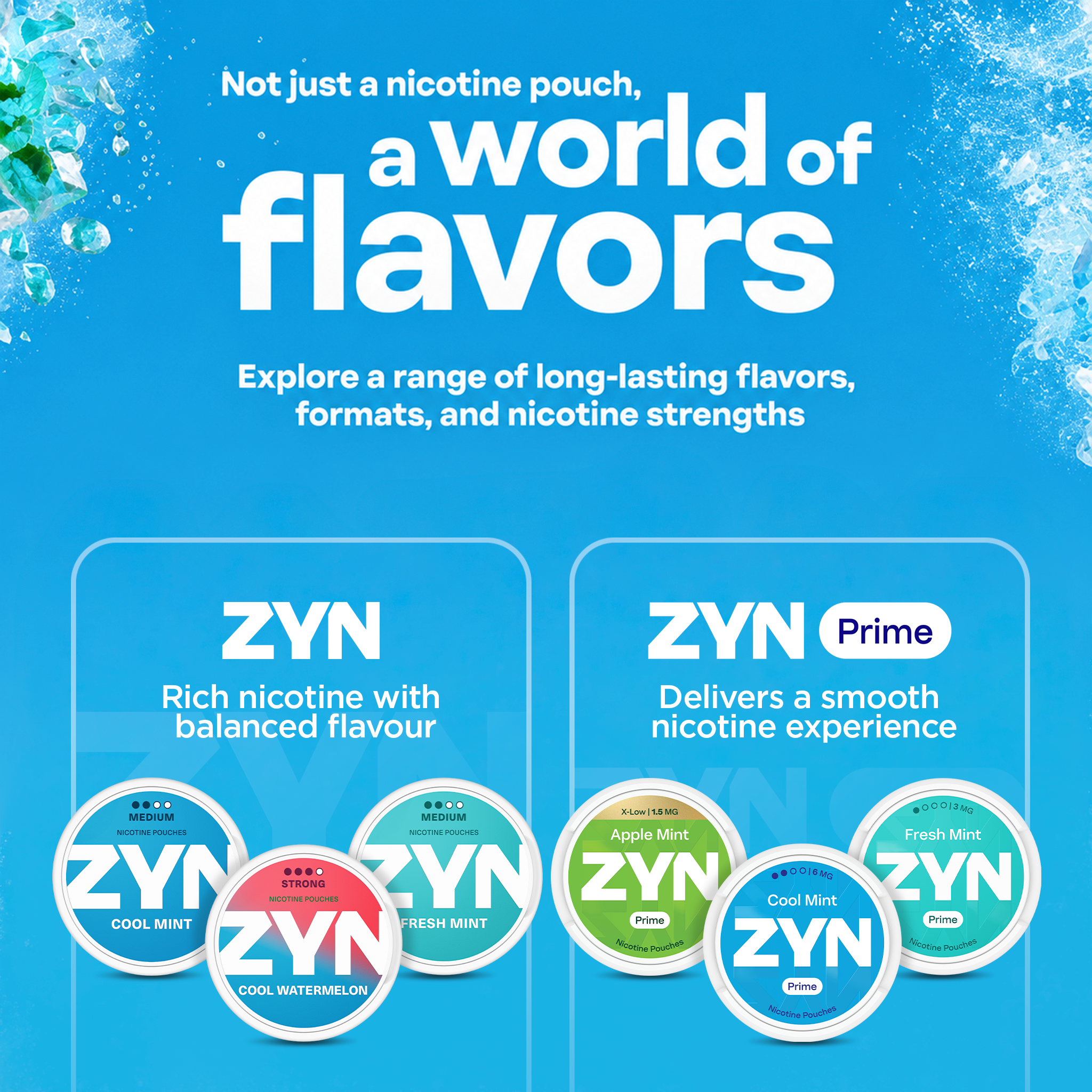 ZYN Prime Fresh Mint (3mg) (SPEARMINT)