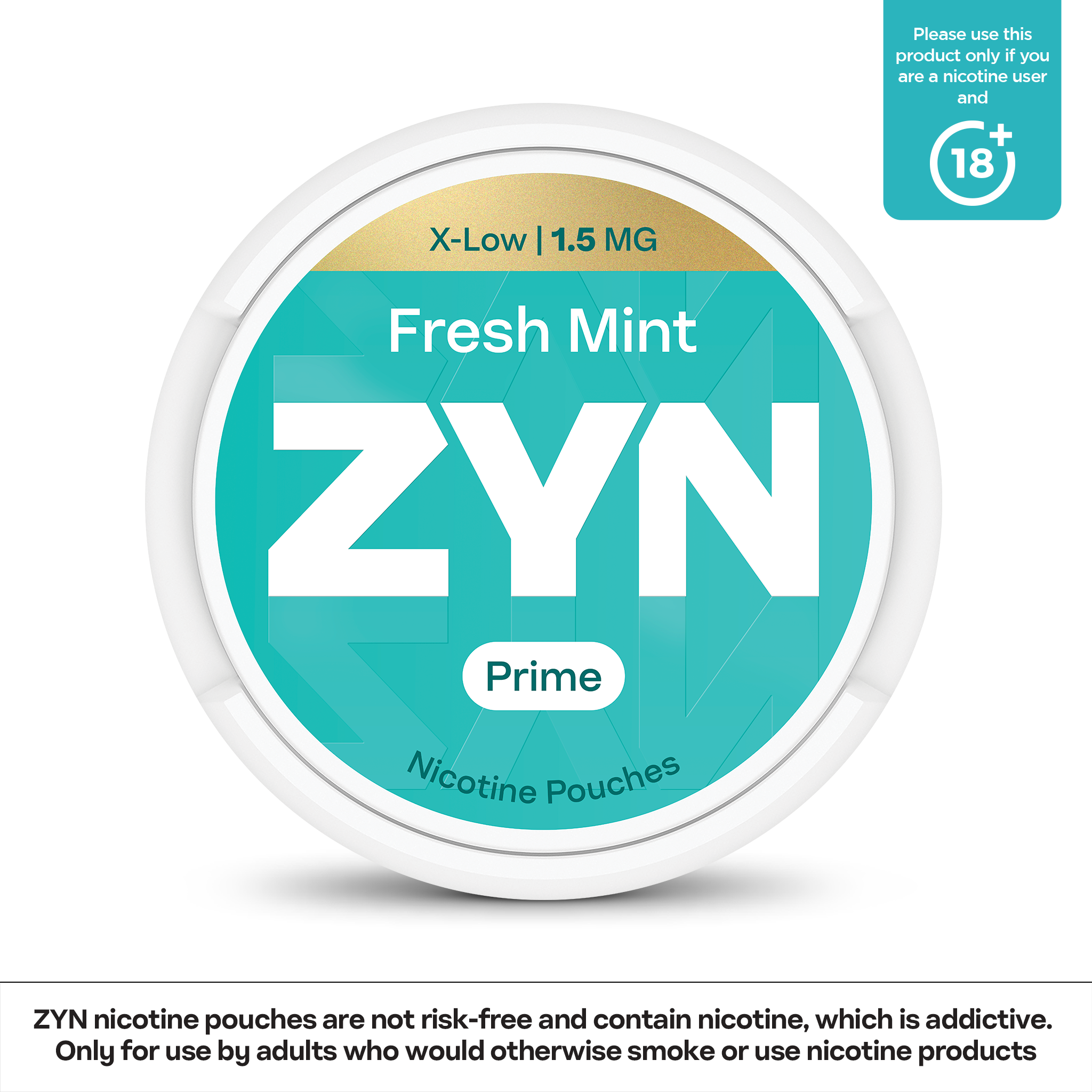 ZYN Prime Fresh Mint (1.5mg) (SPEARMINT)