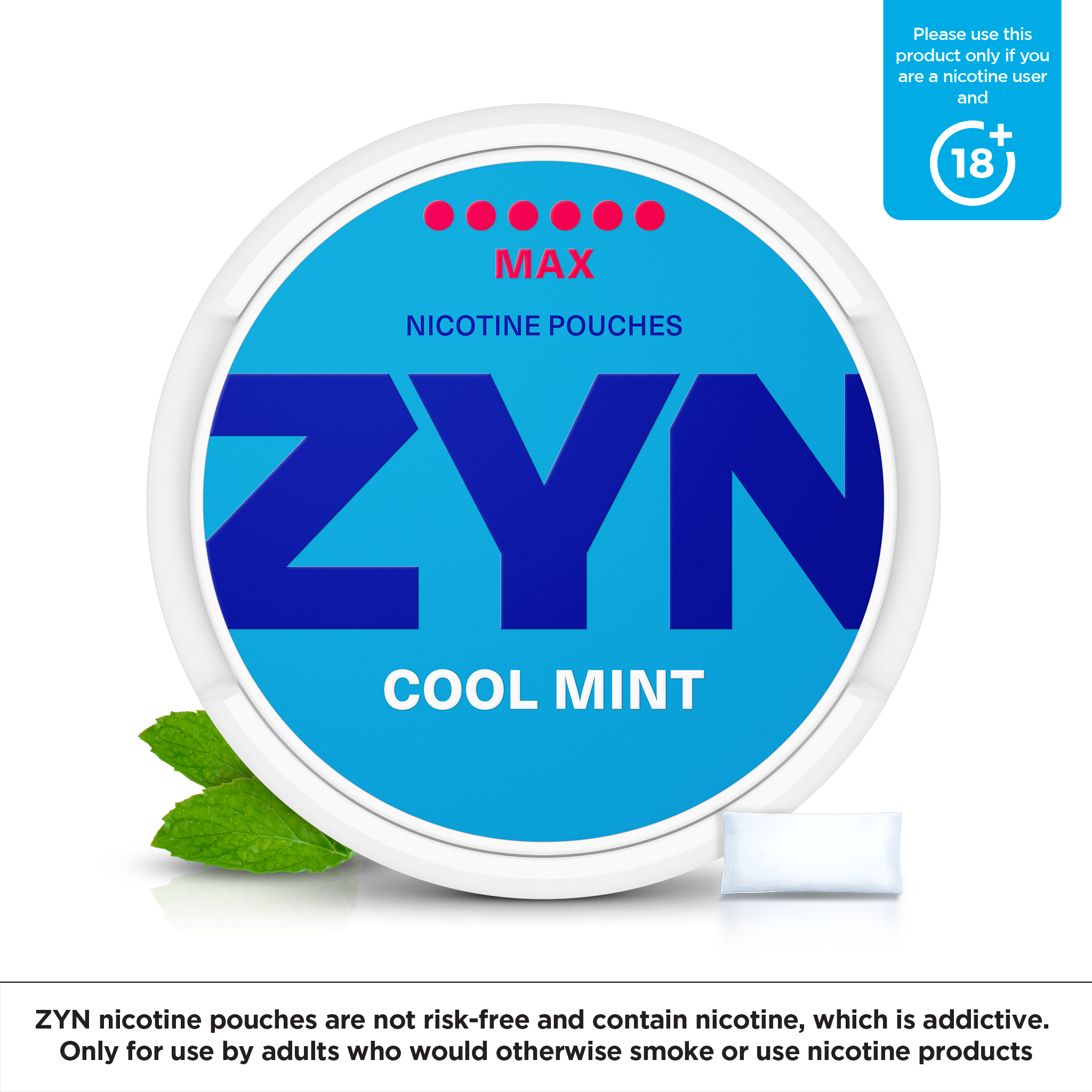 ZYN Cool Mint Max (16.5mg) (Cool Mint)