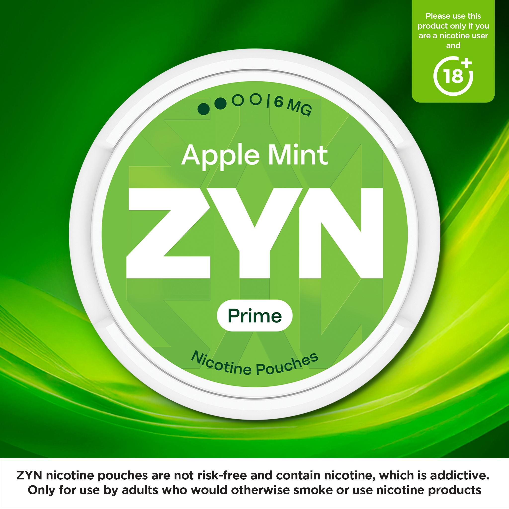 ZYN Prime Apple Mint (6mg) (Zyn Apple Mint)