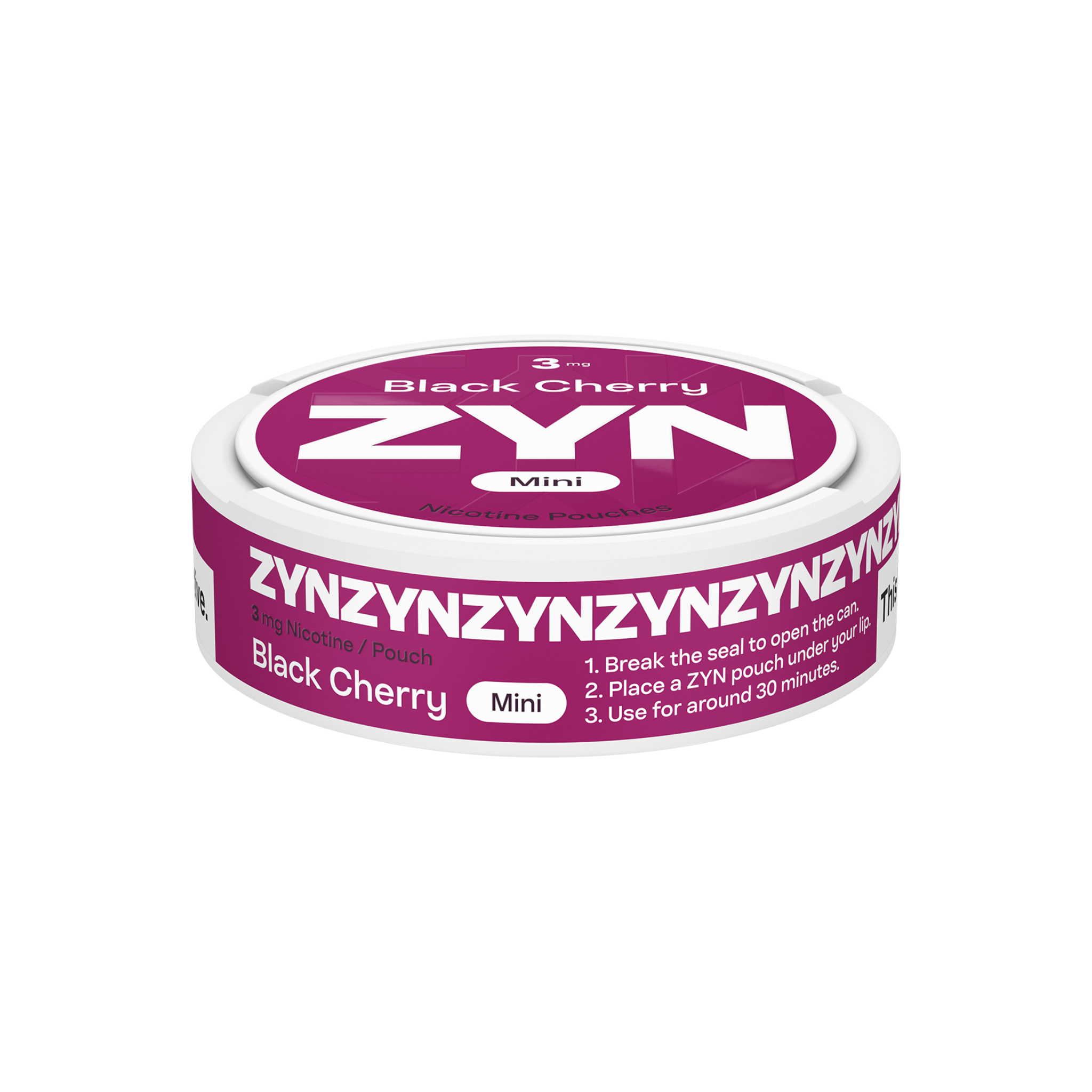 ZYN BLACK CHERRY MINI 3MG CAN (Zyn Black Cherry)