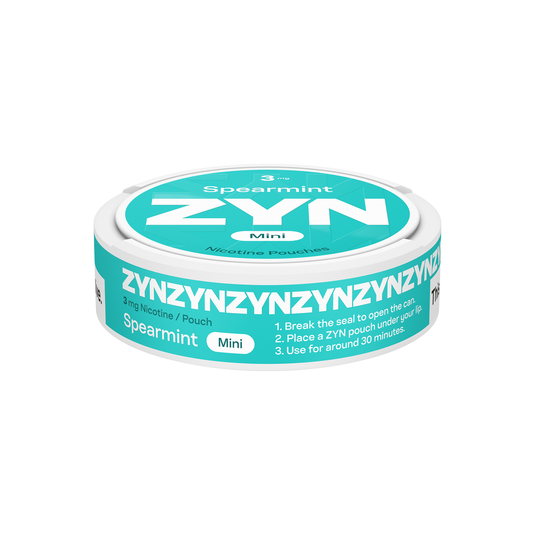 ZYN SPEARMINT MINI 3MG CAN (SPEARMINT)
