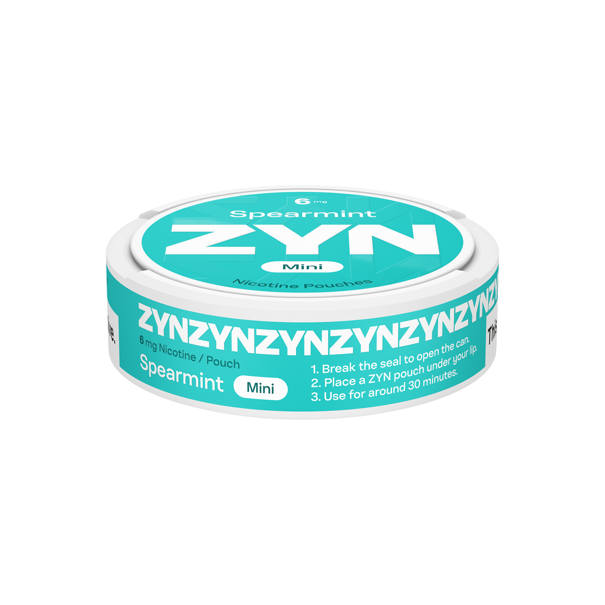 ZYN SPEARMINT MINI 6MG CAN (SPEARMINT)