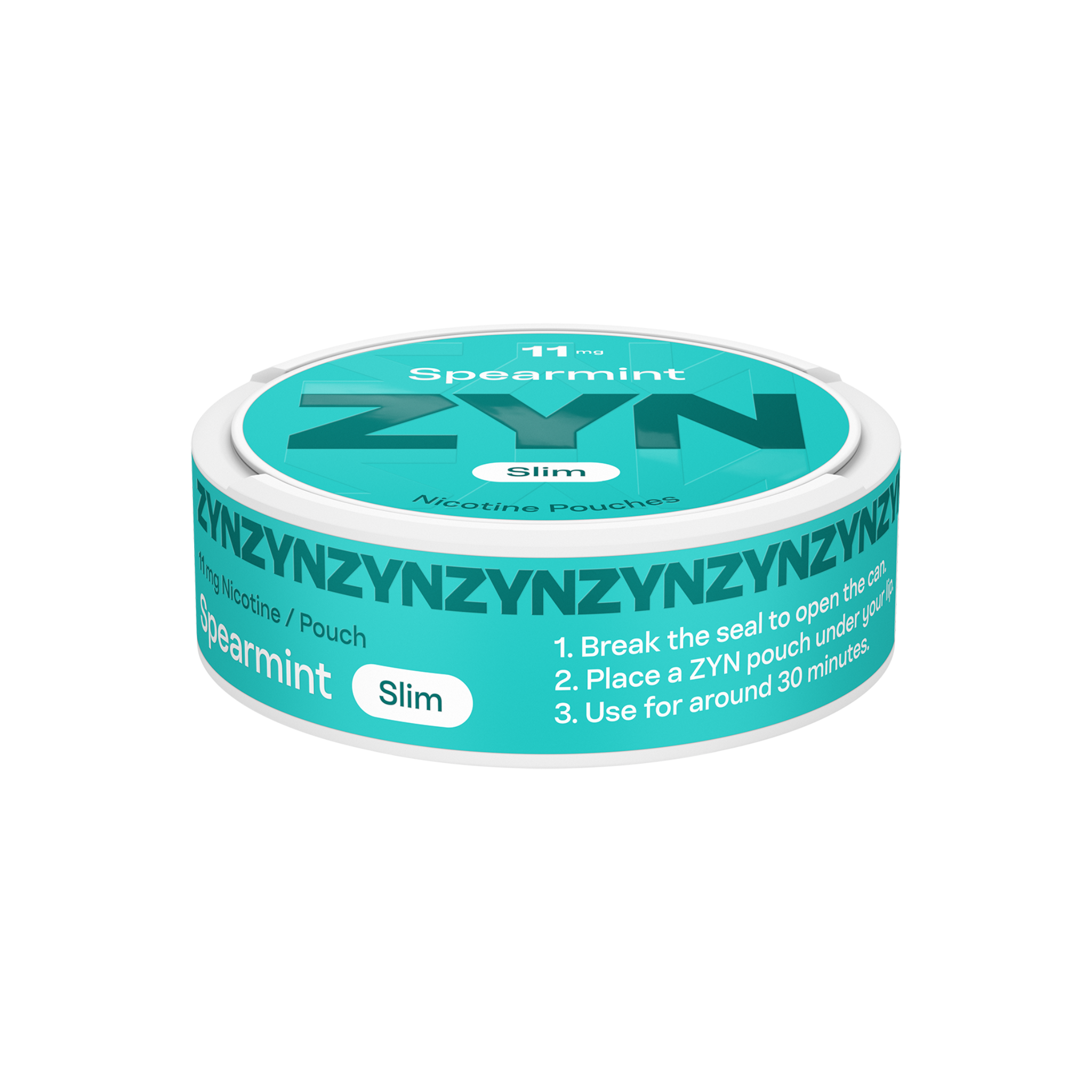 ZYN SPEARMINT REGULAR 11MG CAN (SPEARMINT)