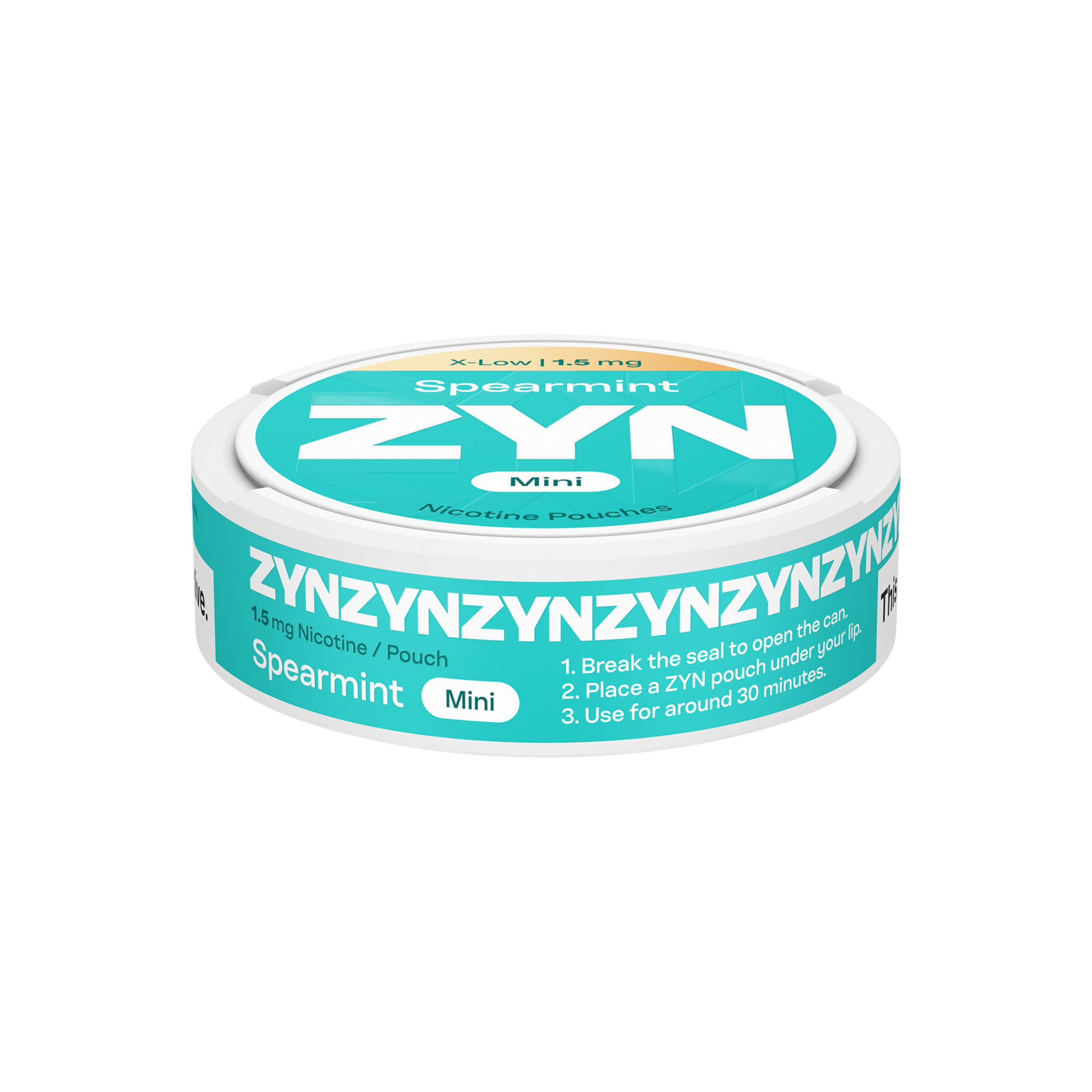 ZYN SPEARMINT MINI 1.5MG CAN (SPEARMINT)