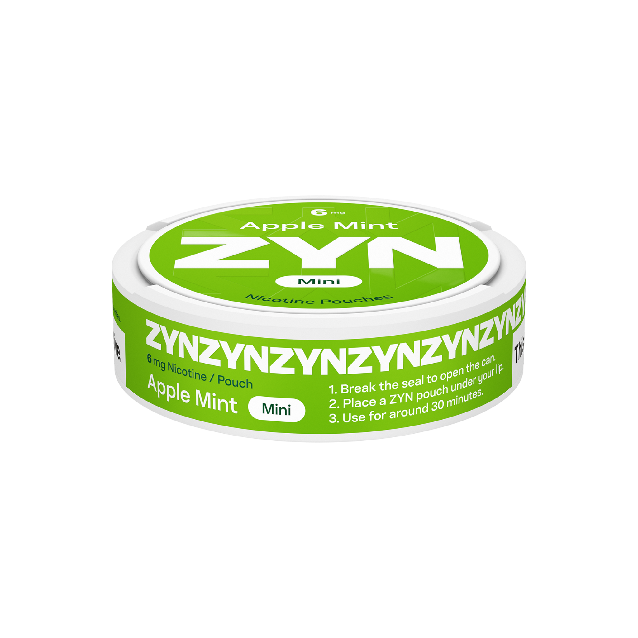 ZYN APPLE MINT MINI 6MG CAN (Zyn Apple Mint)