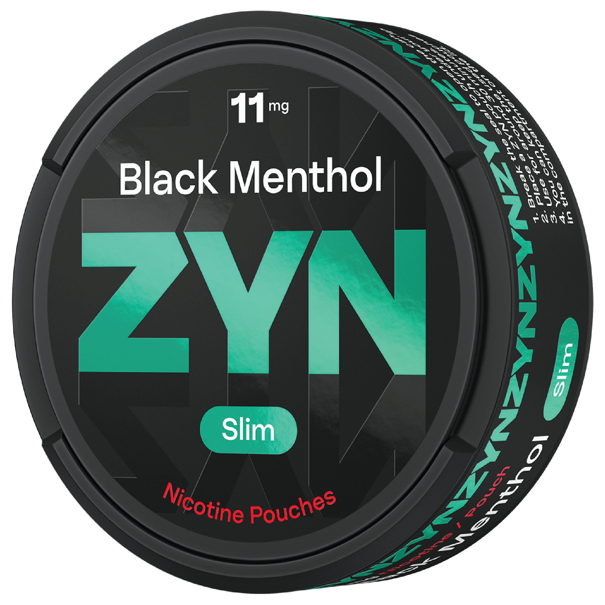 ZYN BLACK MENTHOL 11MG CAN (Black Menthol)