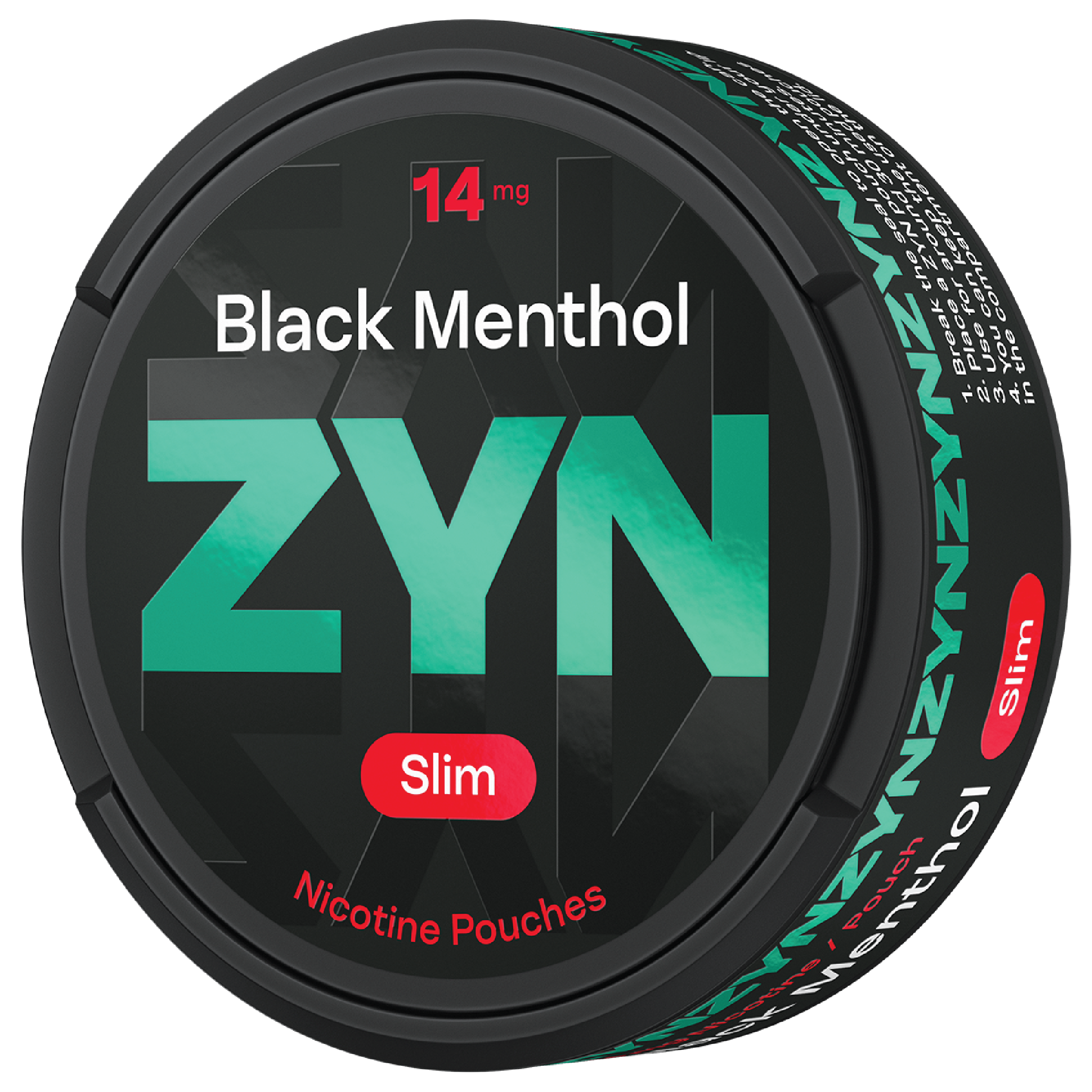 ZYN BLACK MENTHOL 14MG CAN (Black Menthol)