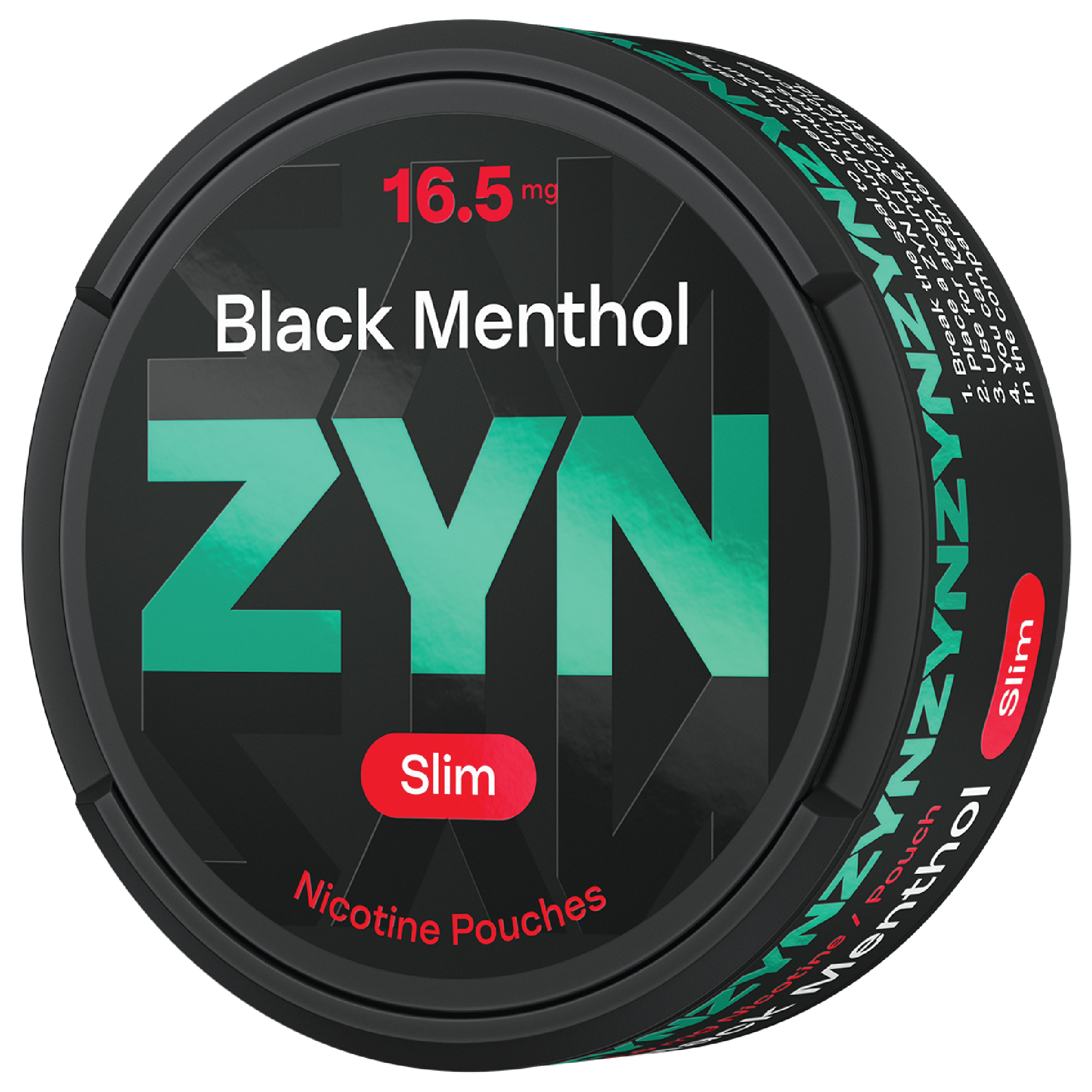 ZYN BLACK MENTHOL 16.5MG CAN BUNDLE (Black Menthol)