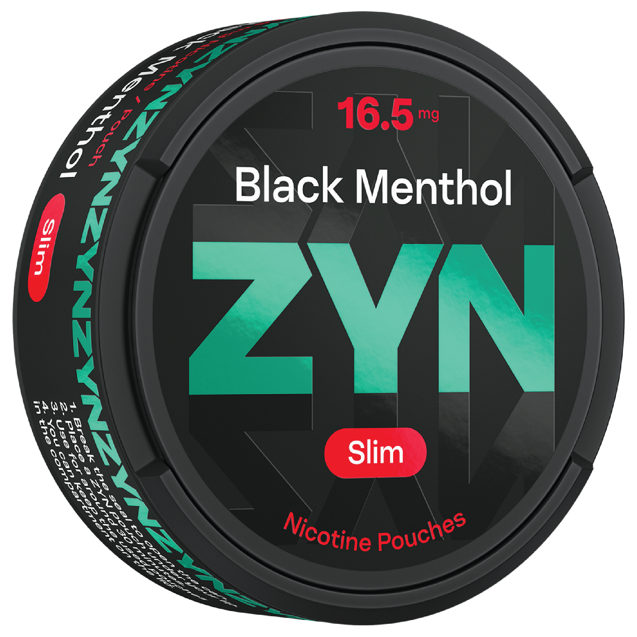 ZYN BLACK MENTHOL 16.5MG CAN BUNDLE (Black Menthol)