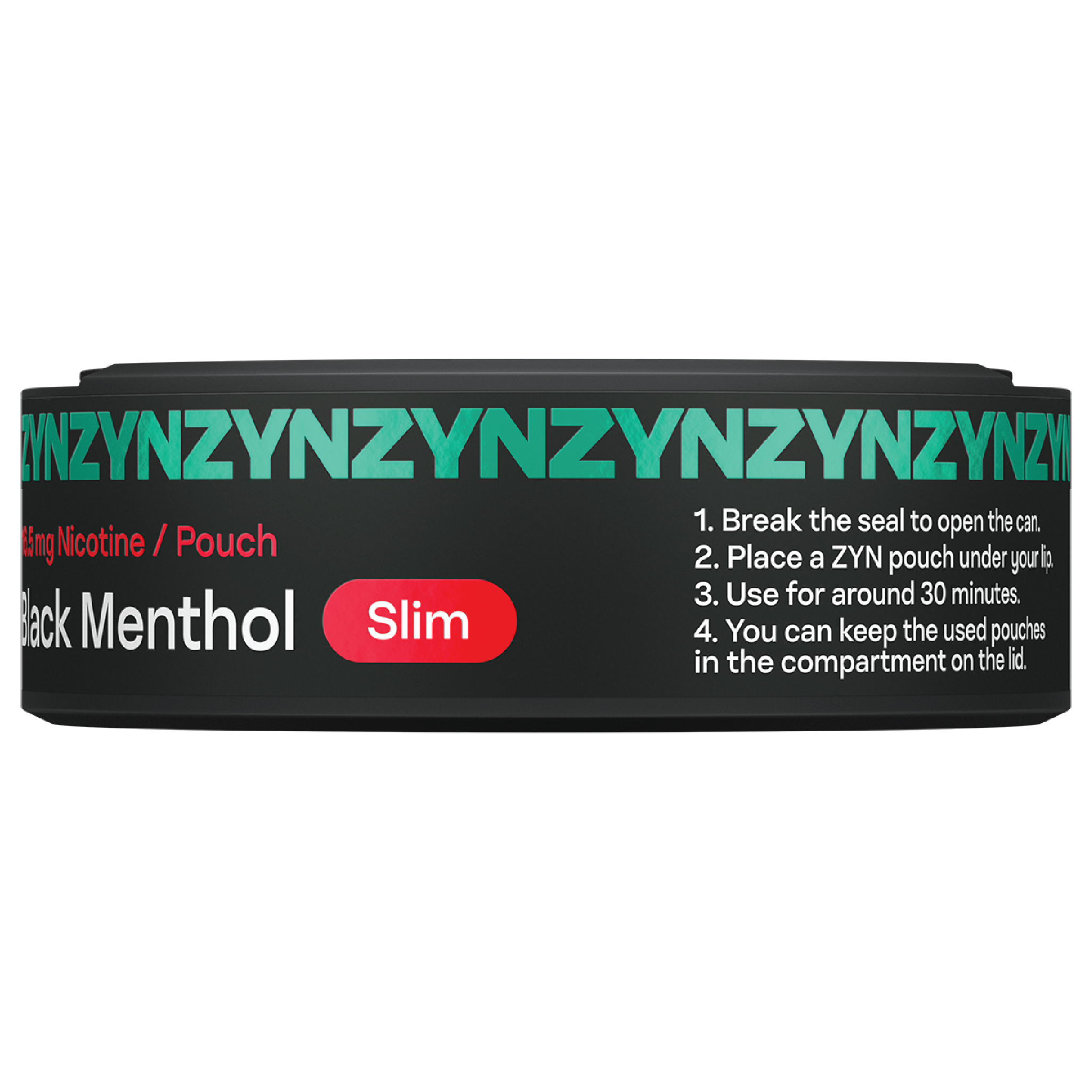 ZYN BLACK MENTHOL 16.5MG CAN BUNDLE (Black Menthol)